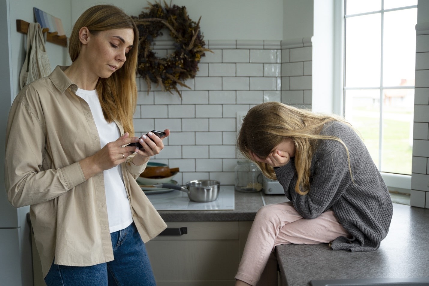 Telephone family counseling